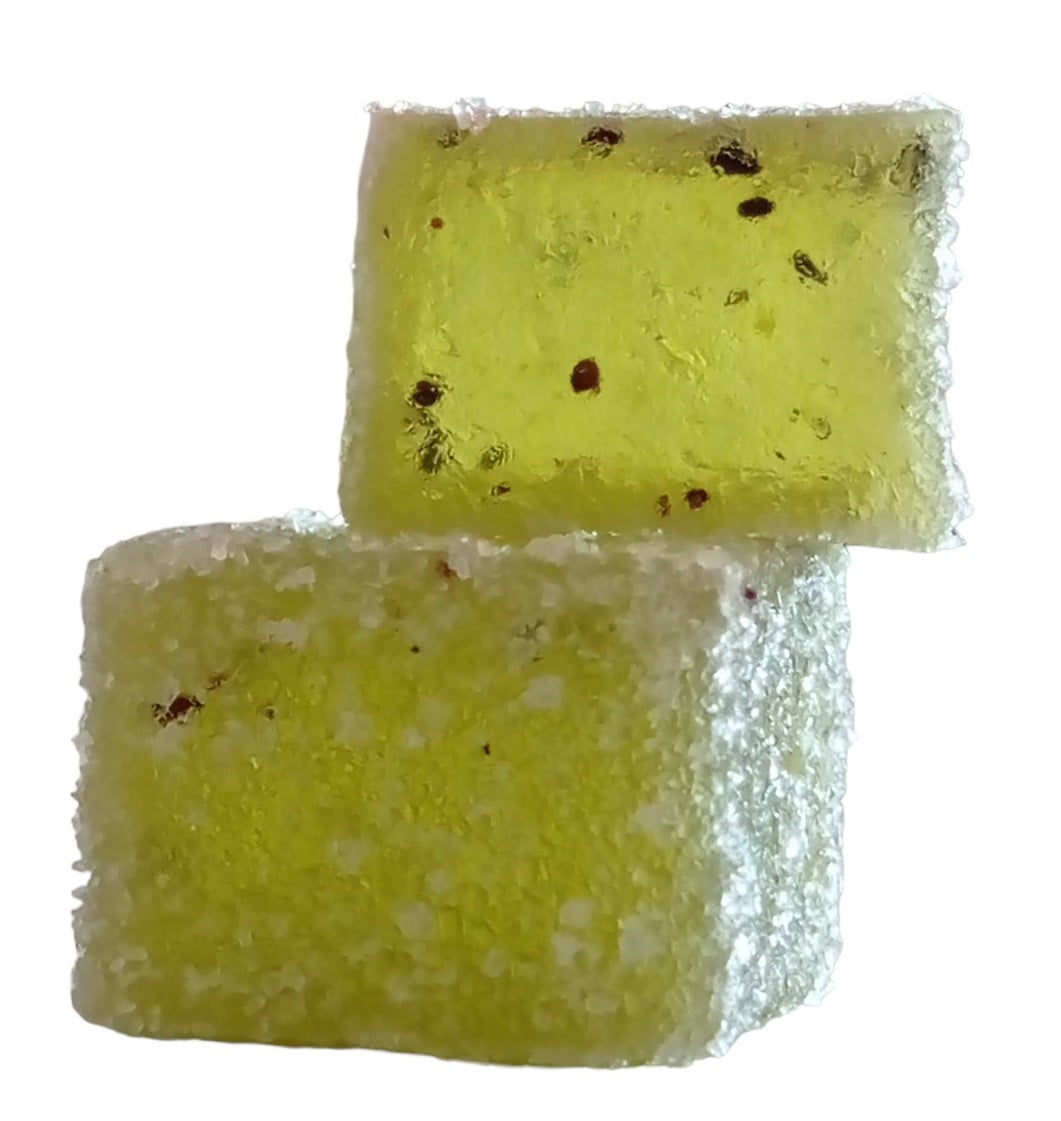 Gelatina kiwi e menta